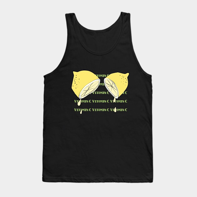 Give Me My Vitamin C To Fight COVID 19 Tank Top by TATOH